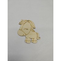 Фигурка из фанеры плоская (подвес) "Милая лошадка"